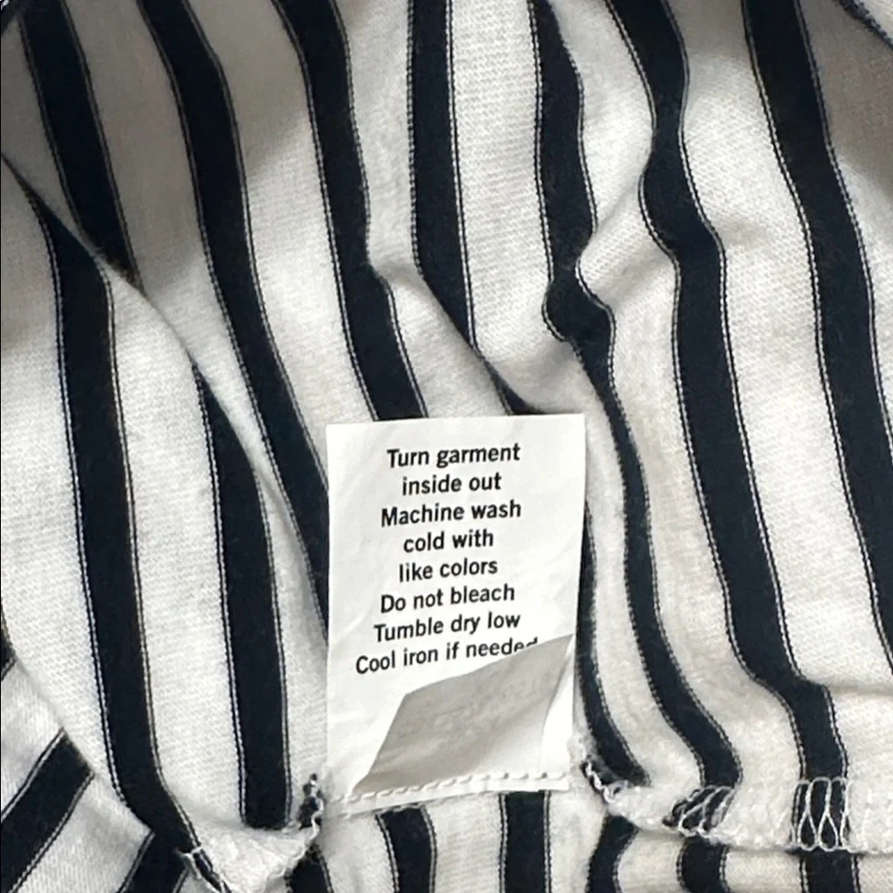 AYR The French Fry Long Sleeve Tee Black & White Piano Stripe Size XL - Picture 11 of 11